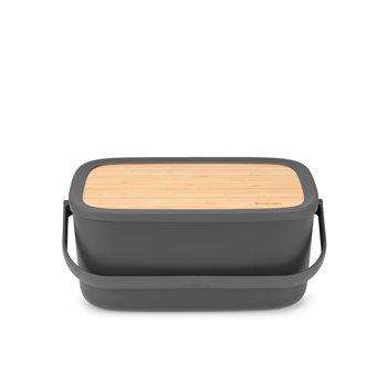 Nic Bread Bin - Dark Grey
