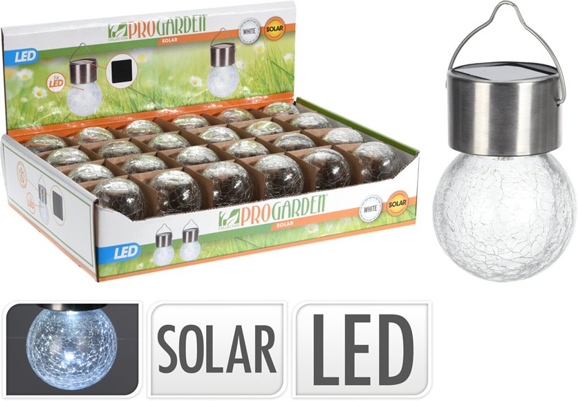 Solar Glass LED - White
