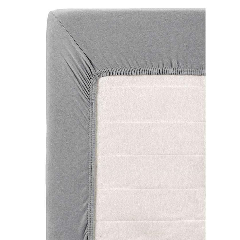 Fitted Sheet Jersey - Gray - 140 x 200 CM