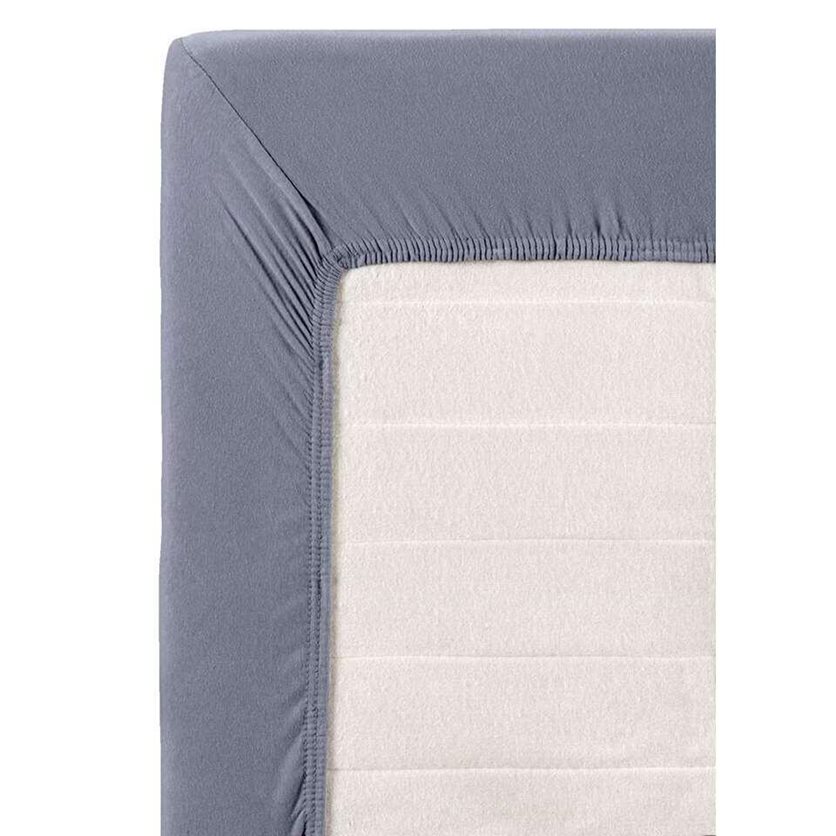 Fitted Sheet Jersey - Gray Blue - 90 x 200 CM
