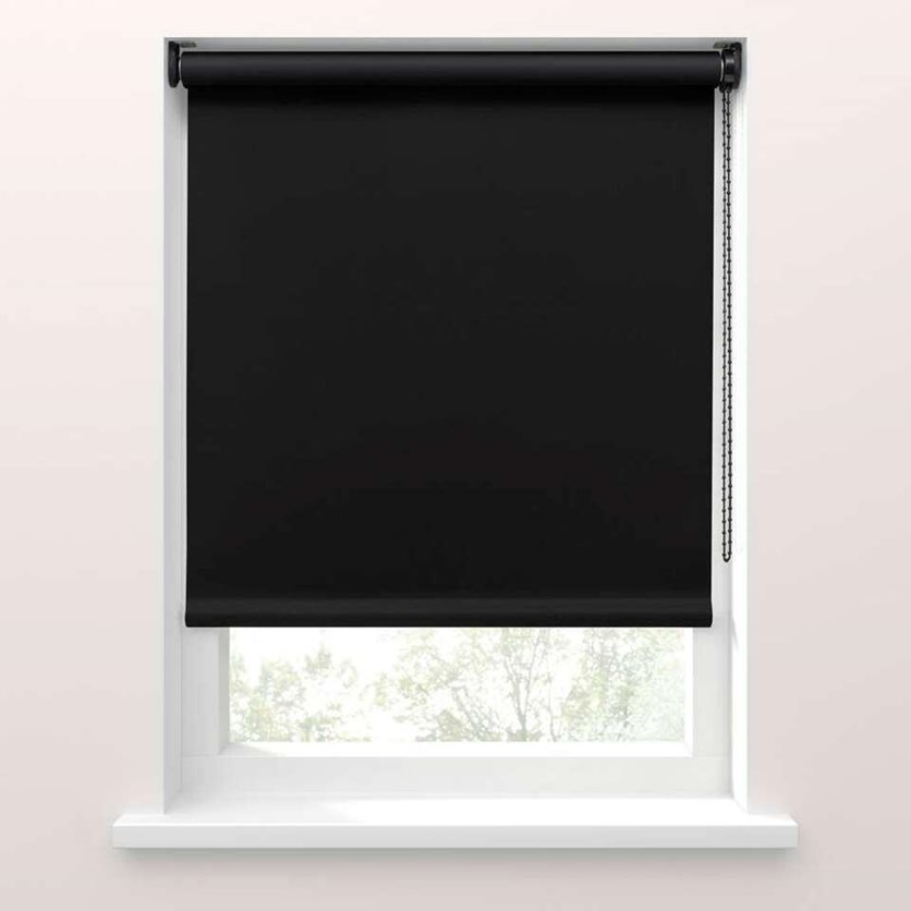 Fenstr Blackout Roller Blind - Black - 210 x 190 CM