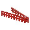 Red Wooden Fence - 90x10cm