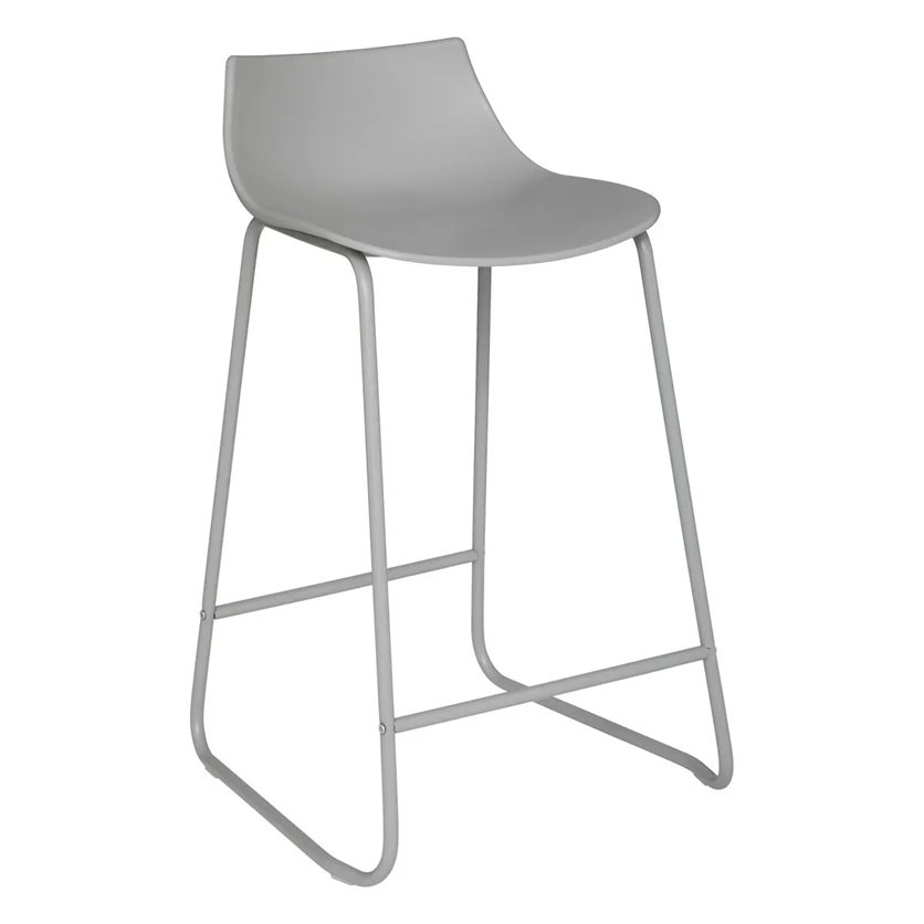 Bar Stool - Grey Metal