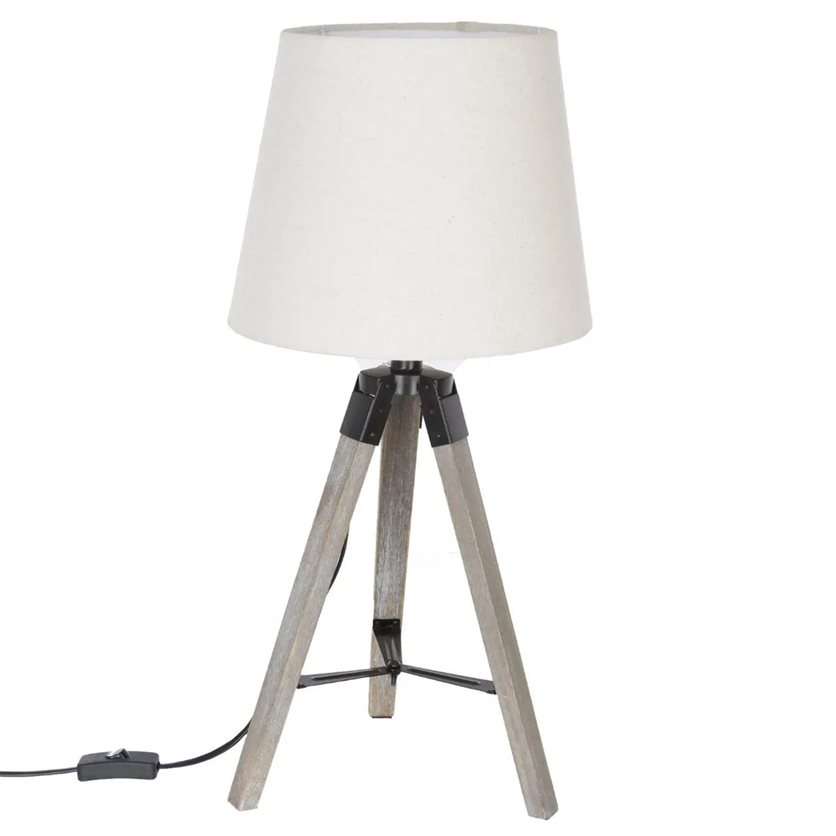 Tripod Lamp - Wood - H58cm