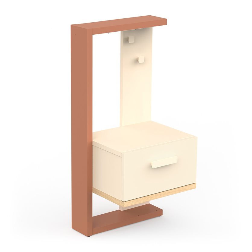 Camillia Bedside Table with Drawer and LED Light