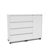 Dresser Coimbra 4 Drawers 1 Door White