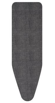 Ironing Board Cover B, 124x38cm 2mm Foam - Denim Black