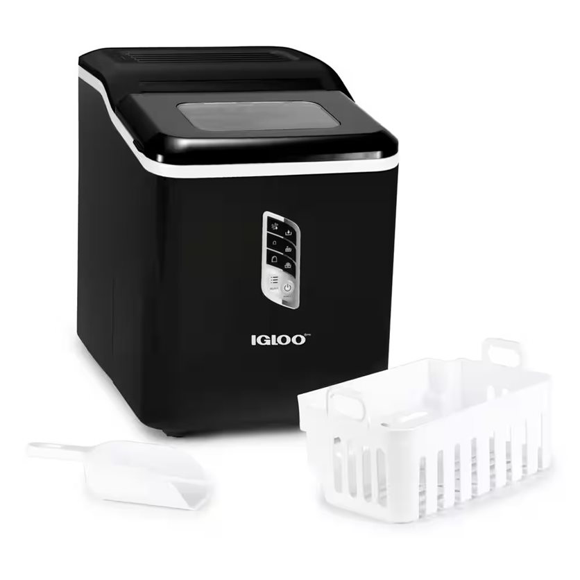 Igloo 26-Pound Automatic Portable Countertop Ice Maker Machine - Black