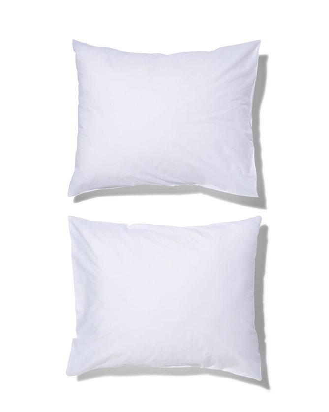 Soft Cotton Pillowcases White - 60x70 cm (Set of 2)