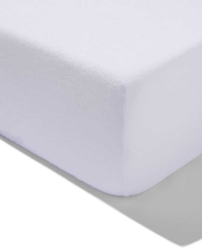 Fitted Sheet Molton Stretch White - 180x200 cm