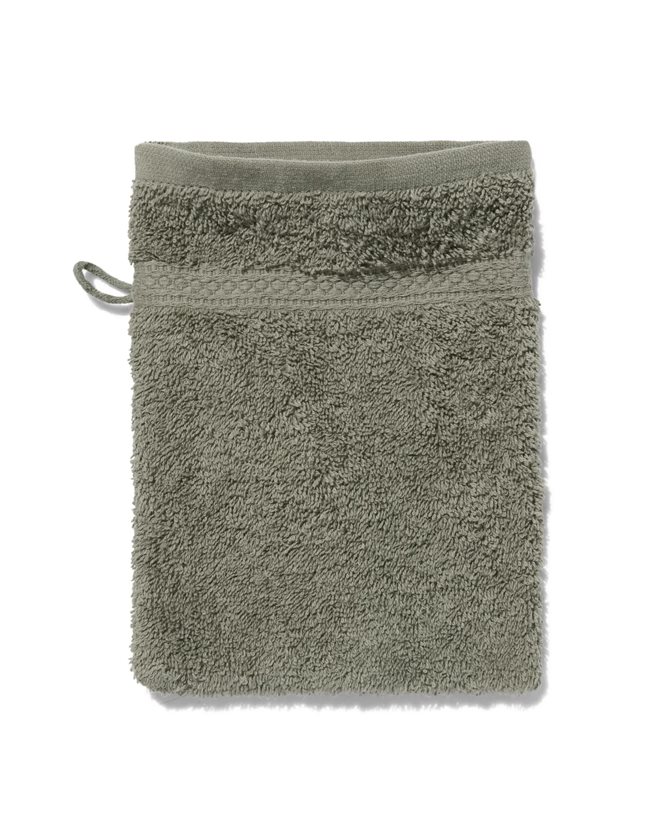 Heavy-Duty Cotton Washcloth – Army Green