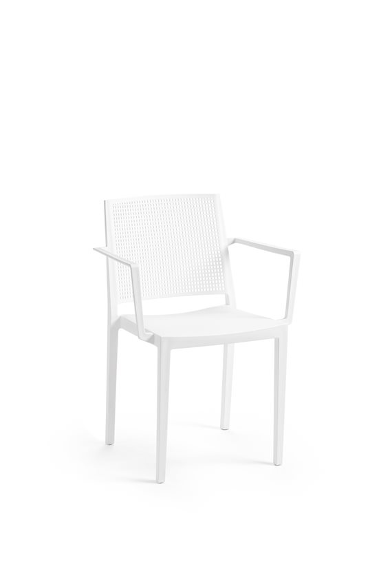 PLP Grid Armchair – White
