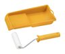 Color Expert Paint roller set - Ø3.5 x 11 cm - fine foam - with paint tray - 63543