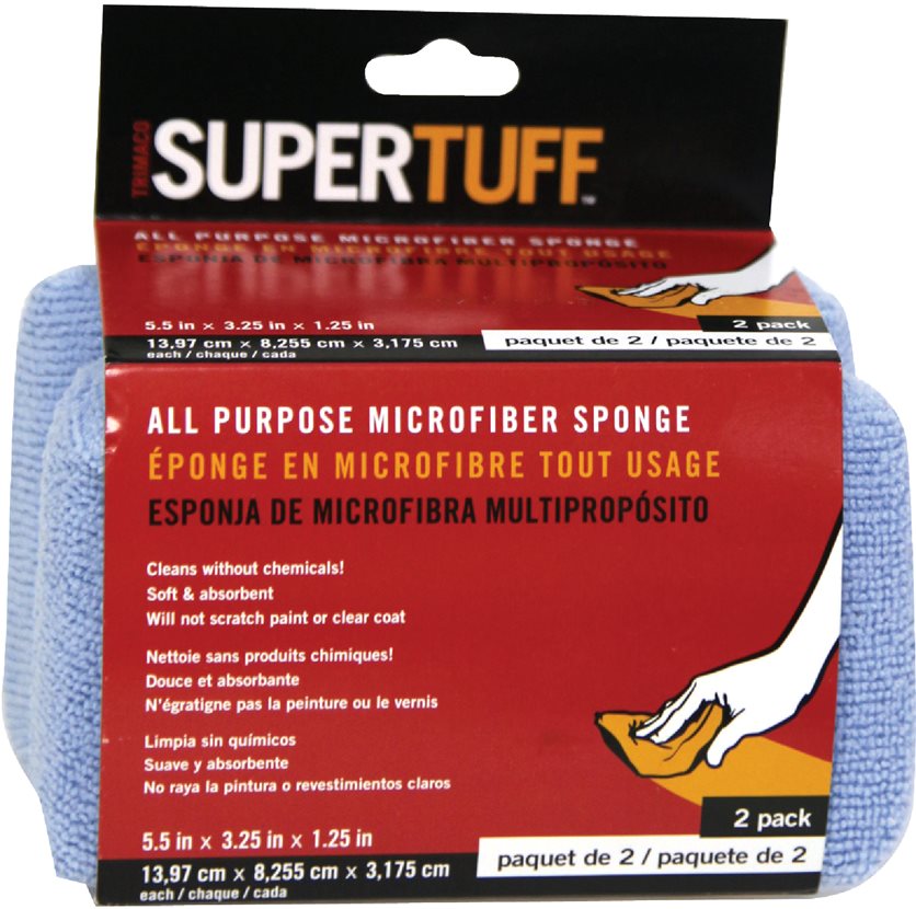 Microfiber Car Wash Sponge (2-Pack)