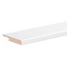 MDF Plinth White Straight - 240cm.