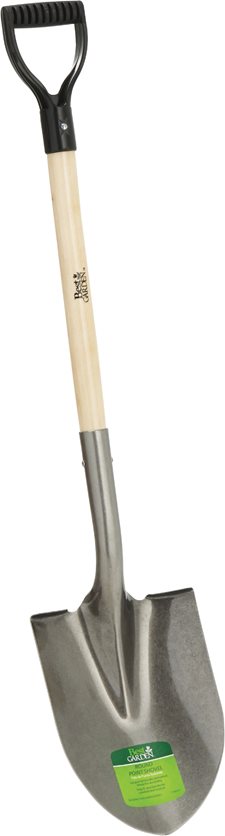 Round Point Wood Shovel