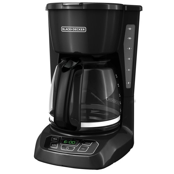 Black & Decker 12 Cup Programmable Coffee Maker, Black