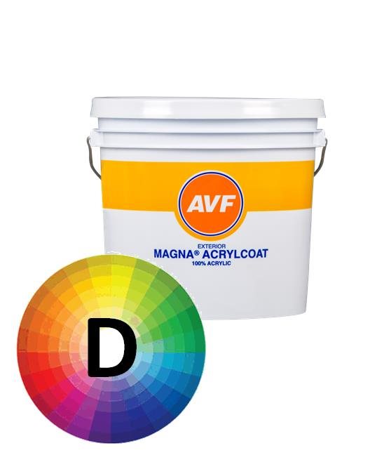 AVF Magna® Acryl coat is 100% acrylic latex exterior paint.