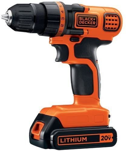 Black+Decker 20V Cordless Drill/Driver - 127V/50-60Hz