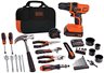 20V Lithium Ion Drill/Driver+68 Piece Kit 127V/50-60Hz