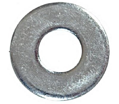 Hillman Flat Washers - 100 Pack 1/4 Inch Zinc Plated Steel.