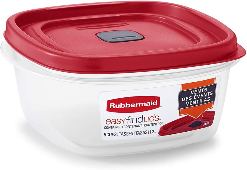 Easy find lid 5 Cup Plastic Food Storage Container