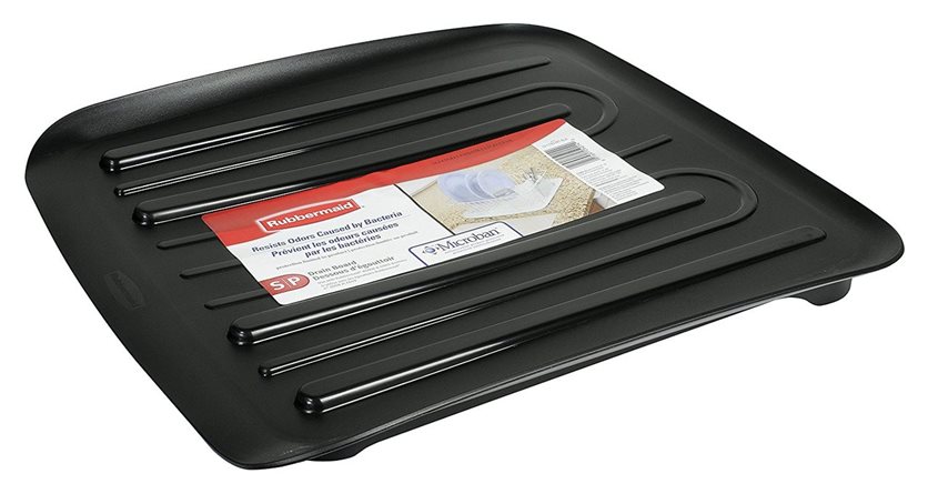 Rubbermaid Dish Drainer, Antimicrobial, Small, Chrome - NEW