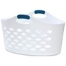 Flex'n Carry Basket, White 1.9-Bushel, White