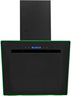 Angled Hood Black Steel 54CM