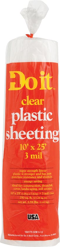 10X25 3Mil Clr Poly Film