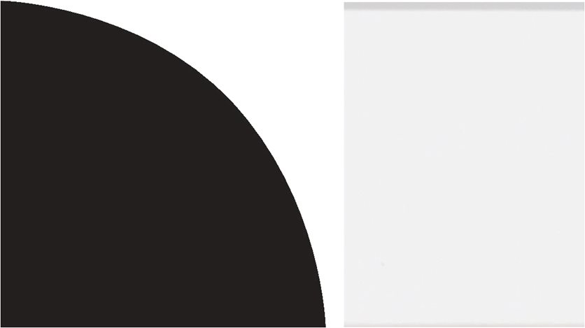 8&apos; White Quarter Round
