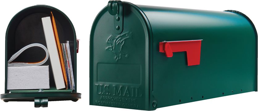 Green T1 Mailbox