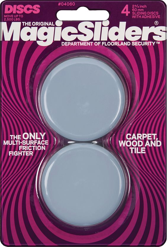 2-3/8 Round Magic Slider - Gray