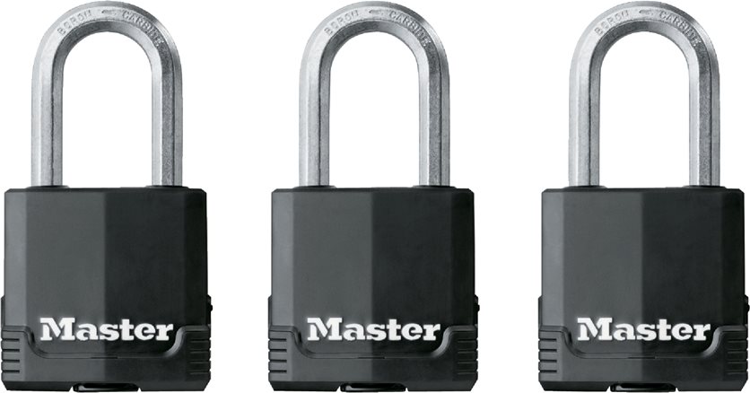 3-Pack Magnum Covered Padlock