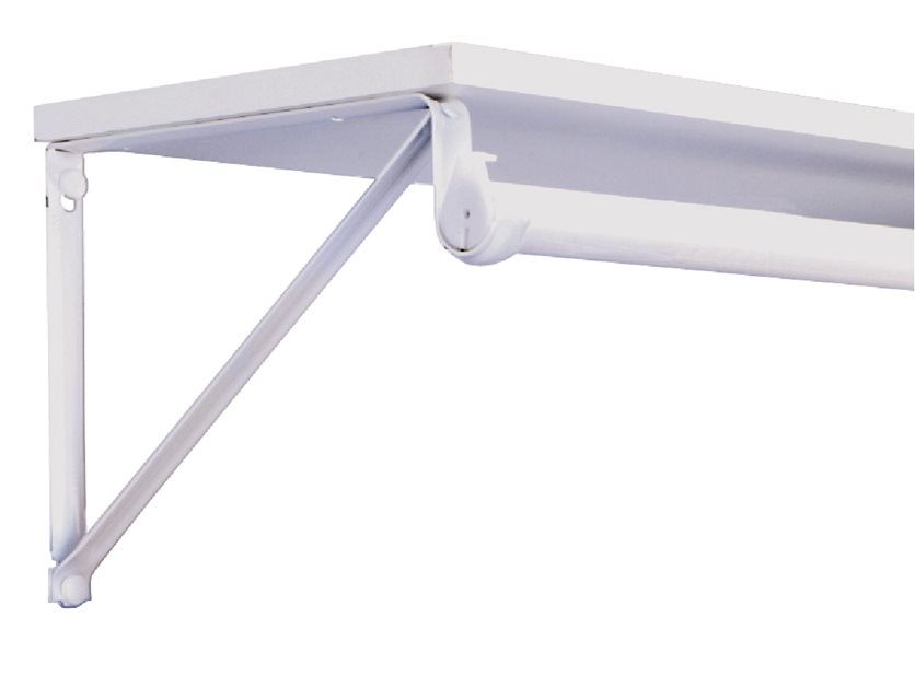 White Shelf/Rod Bracket