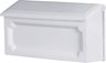 WHT HORZNTL POLY MAILBOX