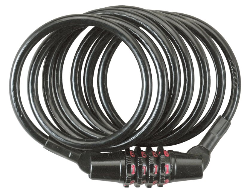 Secure your ride with the 4&apos; Self Coil Bike Lock.