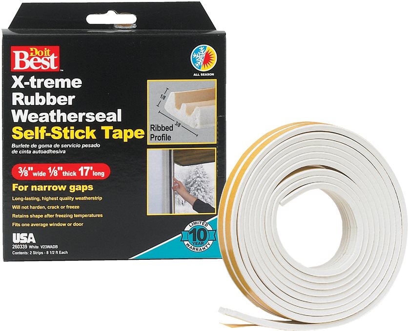 3/8X1/8X17&apos; Wht Tape