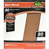 Bare Wood 9 In. x 11 In. 80 Grit Medium Sandpaper (25-Pack)