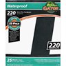 Waterproof 9 In. x 11 In. 220 Grit Extra Fine Sandpaper (25-Pack)