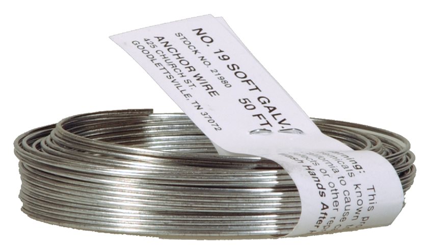 50&apos; 19G Black Wire - Mechanics and Stovepipe Wire