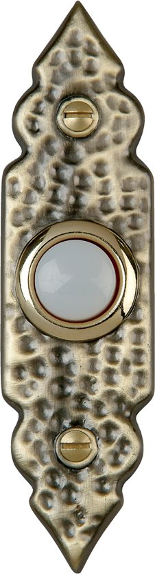 Wired doorbell brass push button