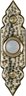 Wired doorbell brass push button