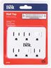 White 15A 6-Outlet Tap