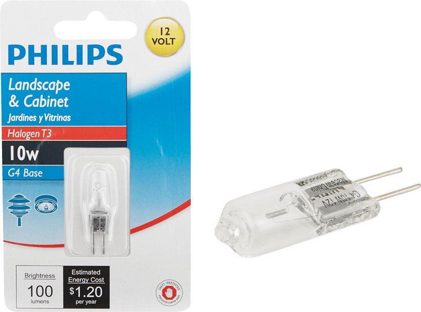 T3, fully dimmable, halogen light bulb - 10W G4.