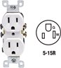 White Duplex Outlet - Leviton
