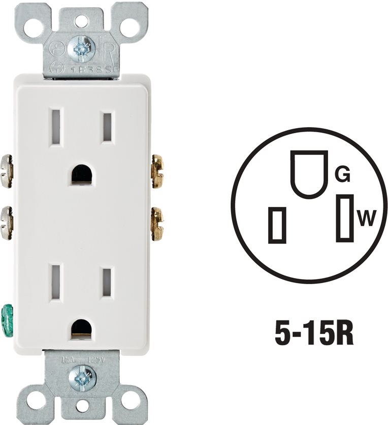 White Duplex Outlet