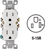 White Duplex Outlet