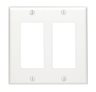 White 2-GFI Wall Plate by Leviton
