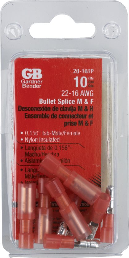 22-16 M/F Red Bullet Splice